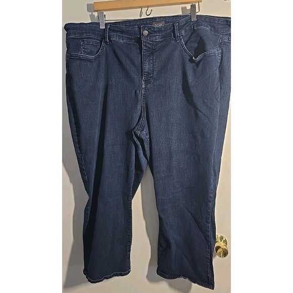 Nydj Plus Marilyn Straight Leg Cool Embrace LIFTXTUCK Jean Women's 28W - Picture 1 of 10